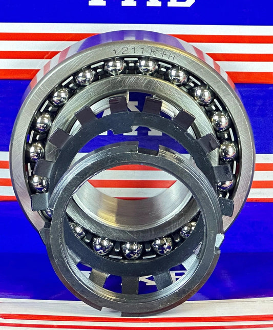 1211K+H Self Aligning Ball Bearing - Adapter Sleeve 55x110x22mm