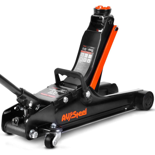2.5 Ton Floor Jack For Cars With Low Profile Design AV Heavy Duty Steel Hydraulic Floor Jack With Single Piston Pump