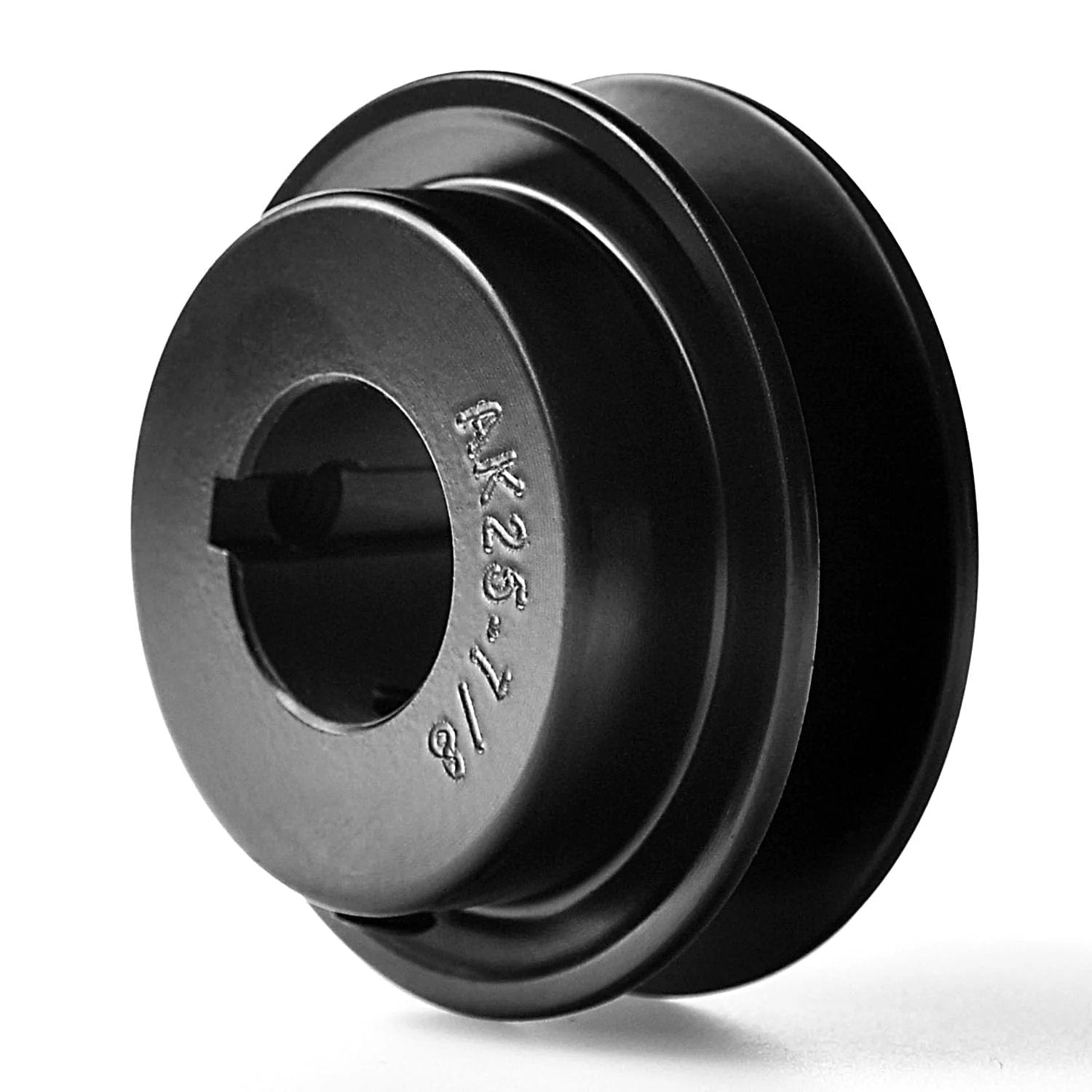 2.5 Inch OD Fixed Bore V Belt Pulley With 7/8 Inch Bore Single Groove Cast Iron Anticorrosion Durable Design For 3L 4L A AX V Belts MinerGuy AK2578 Durable Cast Iron Stands Up To Tough Shop Jobs
