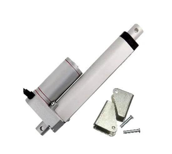 2 Inch Stroke 1000N 225 lbs DC 12 Volt Linear Actuator - Brackets