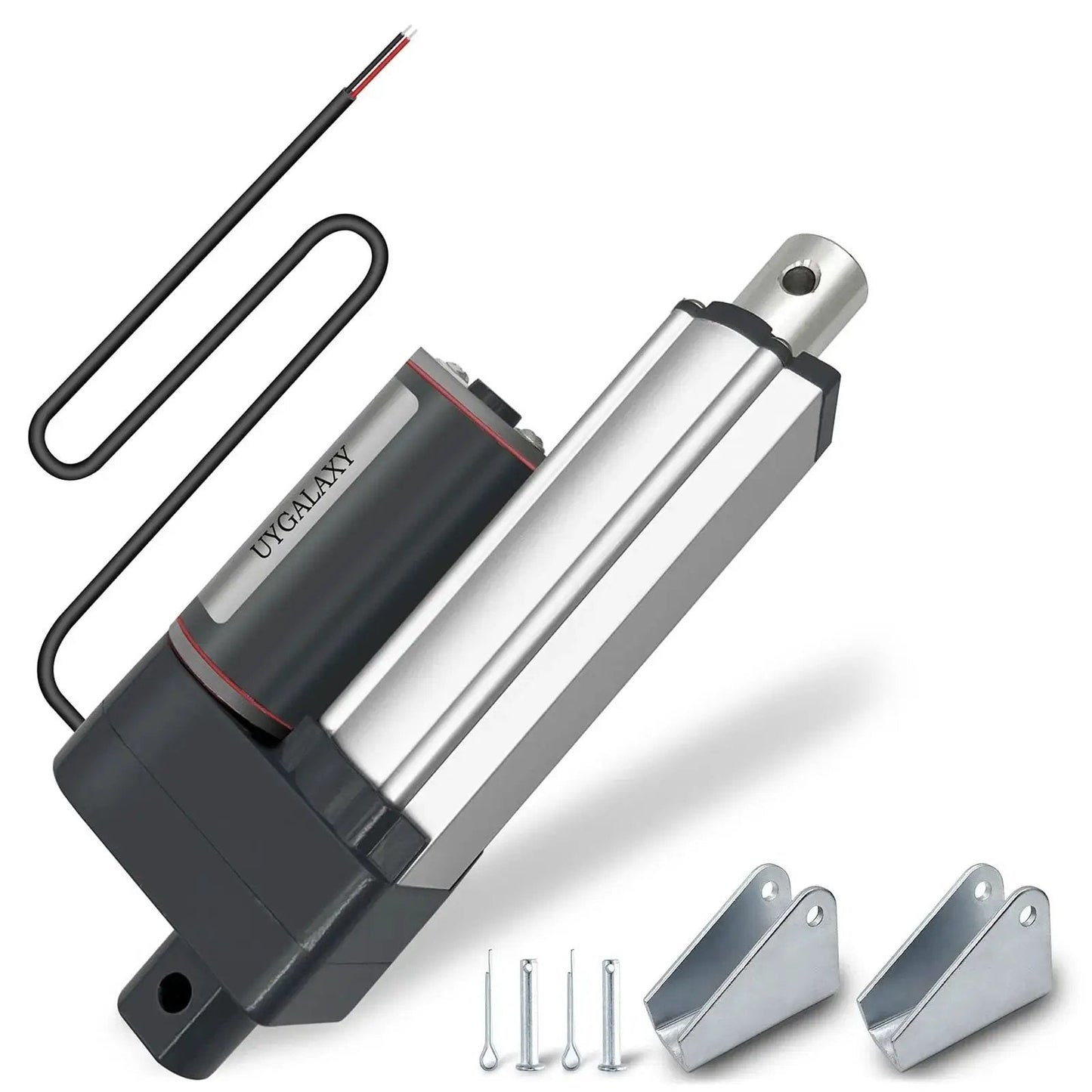 2 Inch Stroke DC12V Linear Actuator With Mounting Bracket IP65 Waterproof 900N 200lbs Quiet Low Noise 12mm Per Second Speed