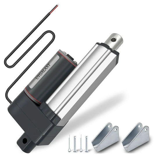 2 Inch Stroke DC12V Linear Actuator With Mounting Bracket IP65 Waterproof 900N 200lbs Quiet Low Noise 12mm Per Second Speed