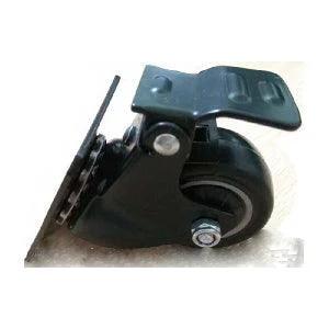 2" Heavy Duty Black - Caster Wheel - Brakes
