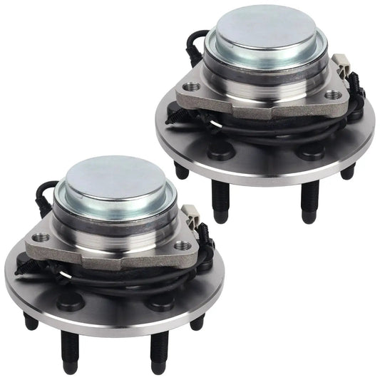 2-Pack Front Wheel Bearing Hub Assembly 6-Lug With ABS For 00-06 Chevy Tahoe, 99-06 Silverado 1500, 00-06 Suburban 1500