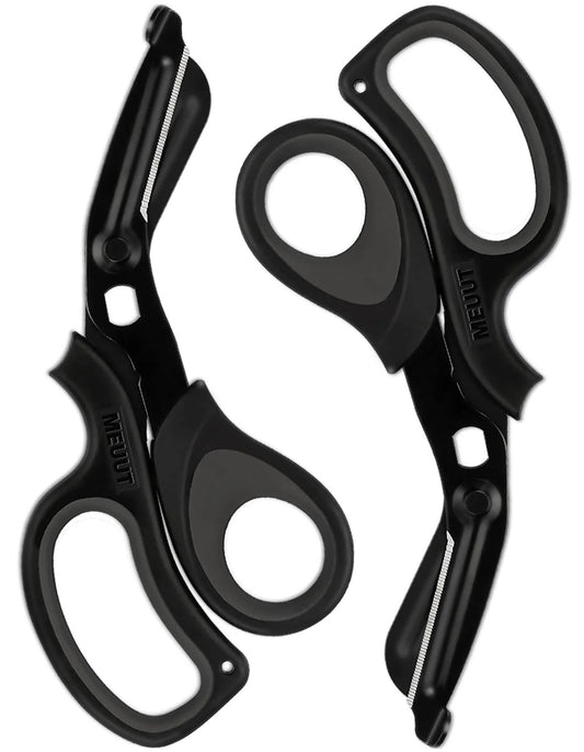 2 Pack Medical Trauma Shears For Left And Right Hand With Patented Bandage Scissors All Purpose Nonstick Blades Stainless Steel Surgical Grade EMT Scissors For Nurses And EMS