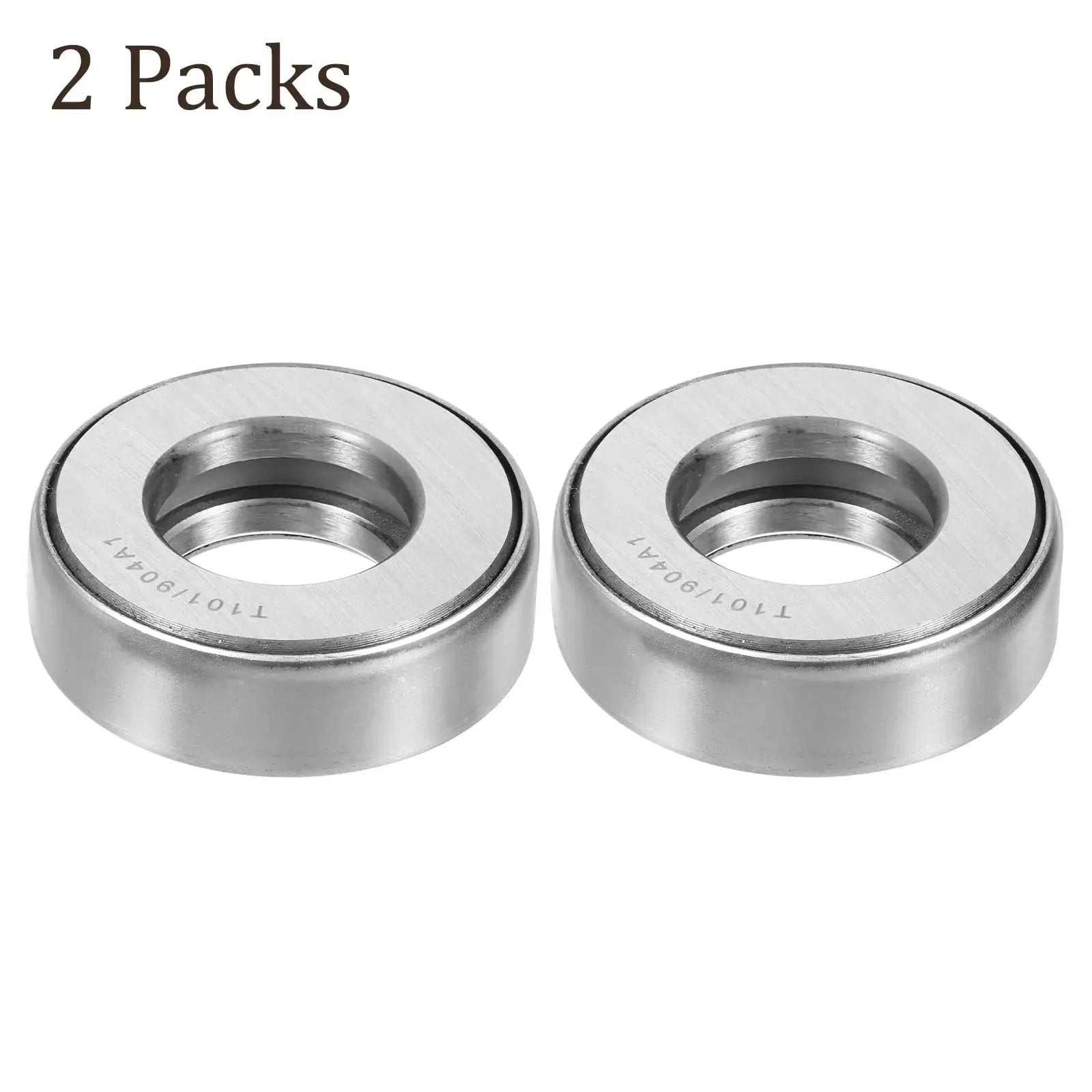 2 Pack T101 904A1 Thrust Tapered Roller Bearings 1.01 Inch Bore, 2 Inch Outer Diameter, 0.6299 Inch Thick Chrome Steel