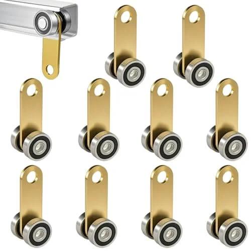 2 Wheel Trolley Assembly Rollers for 1-5/8 Inch & Taller Strut Channel, Galvanized Steel Bearing Trolley Rollers, light duty use, 10 pcs