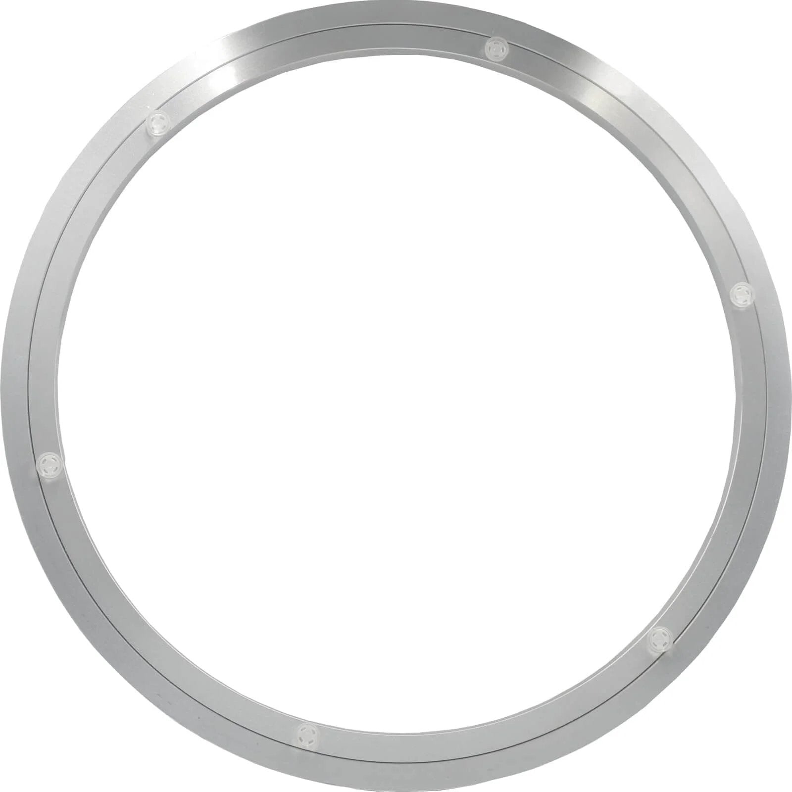 20 Inch Heavy Duty Lazy Susan Hardware Aluminum Bearing Metal Rotating Turntable Swivel Plate with Non Slip Feet top view