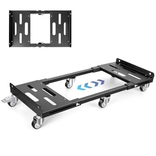 2000LBS Heavy Duty Moving Dolly with 6 Swivel Wheels, Furniture Dolly with 100% Thicken Steel Frame, Expandable Appliance Dolly Cart