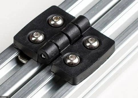 2020 Aluminum Profile Accessory, Zinc Alloy Black Hinge for Extrusion Profile