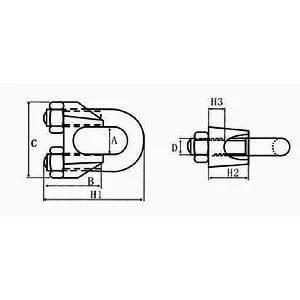 20mm Shaft U-Shape Support Clamp