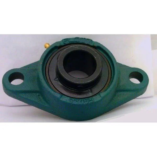 20mm Bearing UCFL204 Black Oxide Plated Insert + 2-Bolt Flanged Cast Housing Mounted Bearing