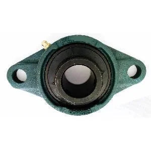 20mm Bearing UCFL204 Black Oxide Plated Insert + 2-Bolt Flanged Cast Housing Mounted Bearing