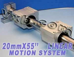 20mm Linear Shaft 55 2 Slide Units 2 Shaft Supports Linear Motion