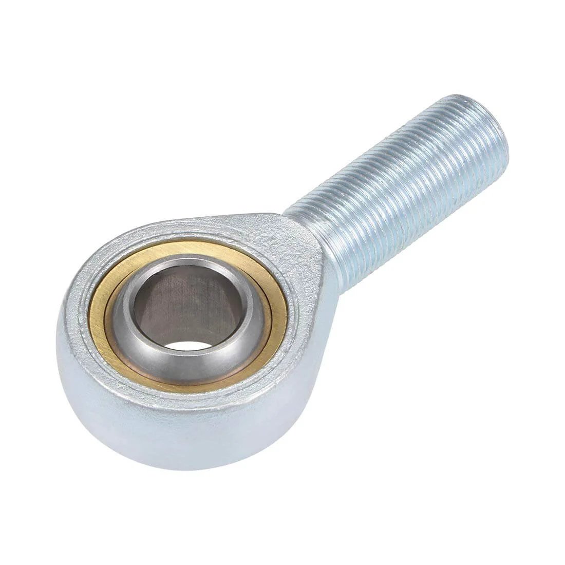 20mm Rod End Bearing M20x1.5mm Rod Ends Ball Joint Male Right Hand Thread, carbon steel with bronze race, front view