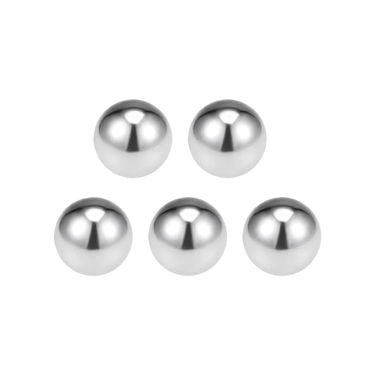 20mm Stainless Steel Bearing Balls G100 Precision, 5 Pack, 304 Grade Stainless Steel With Pro Grade Corrosion Resistance And Smooth Finish For Bearings, Linear Slides, And Mechanical Assemblies Uxcell