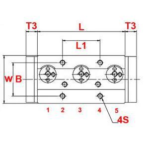 20mm=0.787" Four roller Bearing Linear slide block without Linear guide