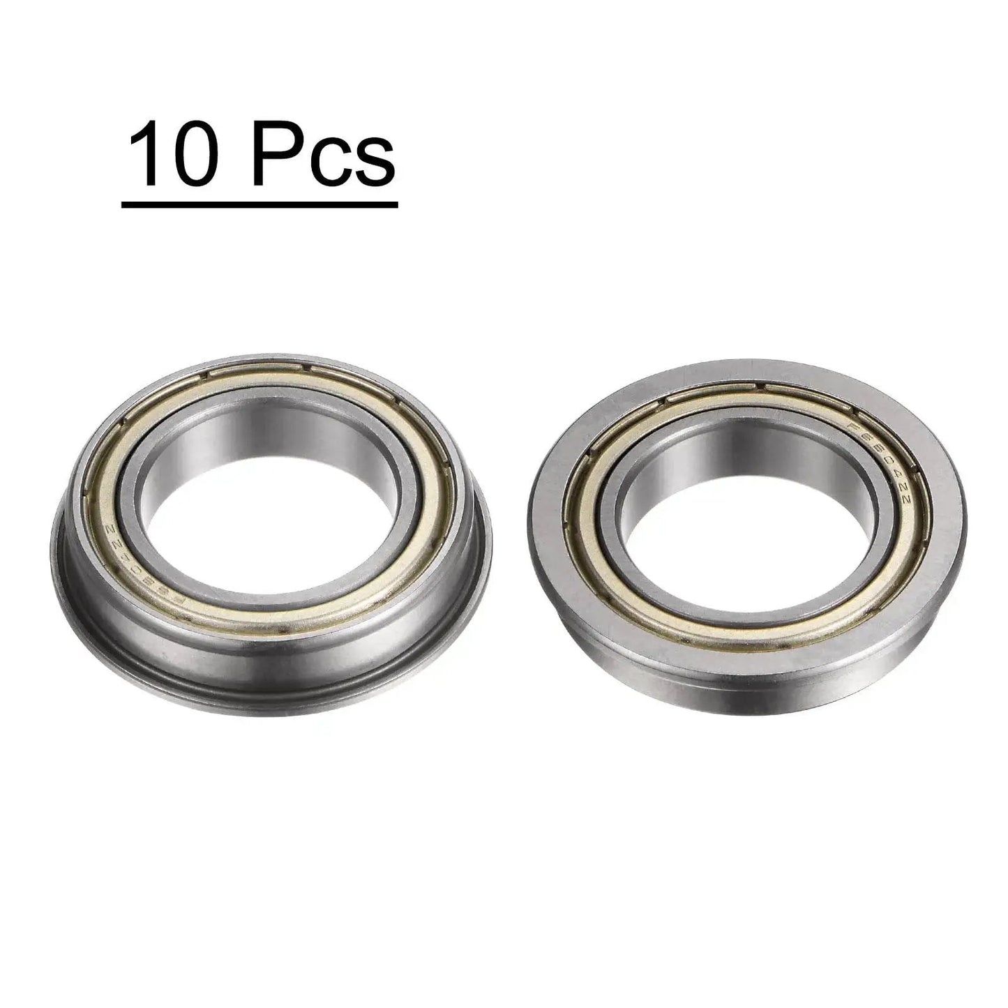 F6804ZZ Flanged Ball Bearing With Double Shielding 20x32x7mm Chrome Steel ABEC1 Bearings 10 Pack uxcell