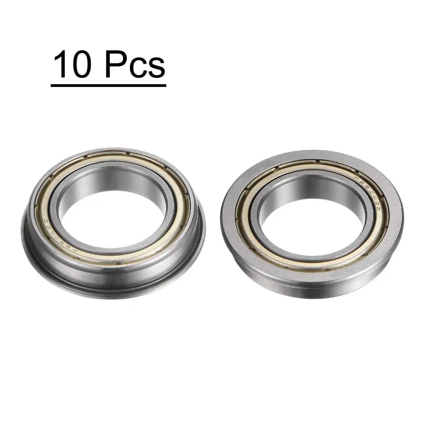 F6804ZZ Flanged Ball Bearing With Double Shielding 20x32x7mm Chrome Steel ABEC1 Bearings 10 Pack uxcell