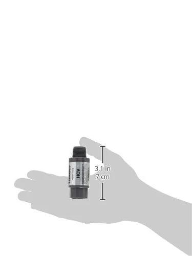 Half Inch Check Valve For Sprinklers With Female Inlet And Male Outlet Hunter HCV shown in hand for size reference