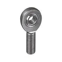 High Strength Rod End And Spherical Bearing With 0.375 Inch Bore, 7/16 20 Right Hand Thread, Solid Race, 4130 Steel