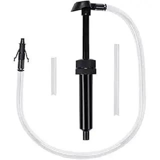 Hand Transfer Fluid Pump For Transmission Gear Oil And Differential Fluids with black handle and clear tubing
