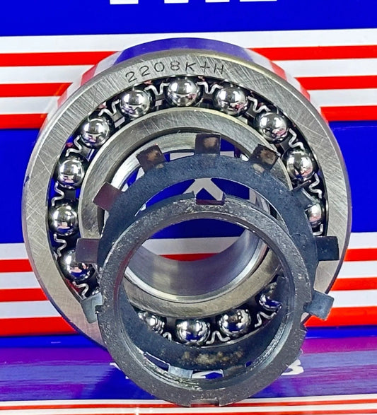 2208K+H Self Aligning Ball Bearing - Adapter Sleeve 35x80x23mm