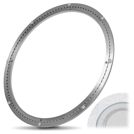 24 Inch Aluminum Alloy Lazy Susan Turntable Bearing with Non Slip Feet for Dining Tables and Storage Displays, 620 lb Load Capacity.