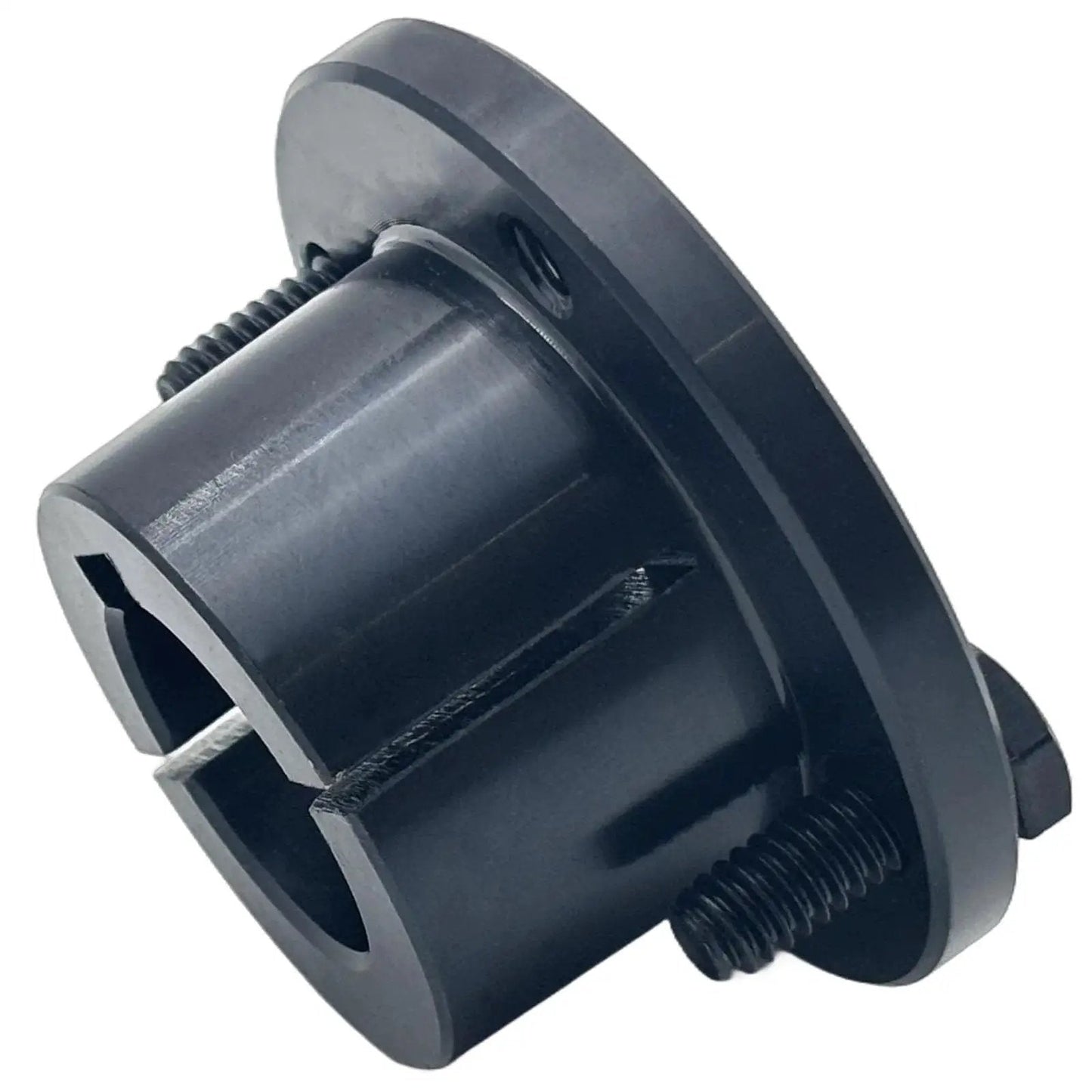 H Style 24mm Split Taper Bushing for Pulleys and Sheaves, Carbon Steel Locking Bushing, Black Oxidized Finish, 8x3.3 Keyseat