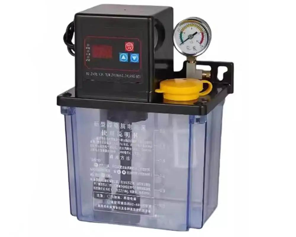 Workhorse 24V Electromagnetic Lubrication Pump For CNC Machine Tools 2L Auto Oil Dispenser with digital display and pressure gauge