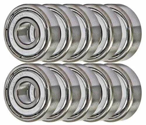 2500-Pack Ball Bearing R6ZZ 3/8" x 7/8" x 9/32" - Miniature - Shielded