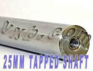 25mm Hardened end Tapped Shaft 17inch Long Linear Motion