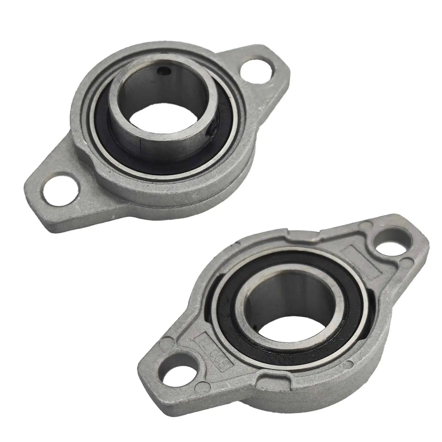 Two Pack Beefy Built 25mm Pillow Block Flange Bearing KFL000 Self Aligning Mounted Zinc Aluminum Alloy Housing in machinery