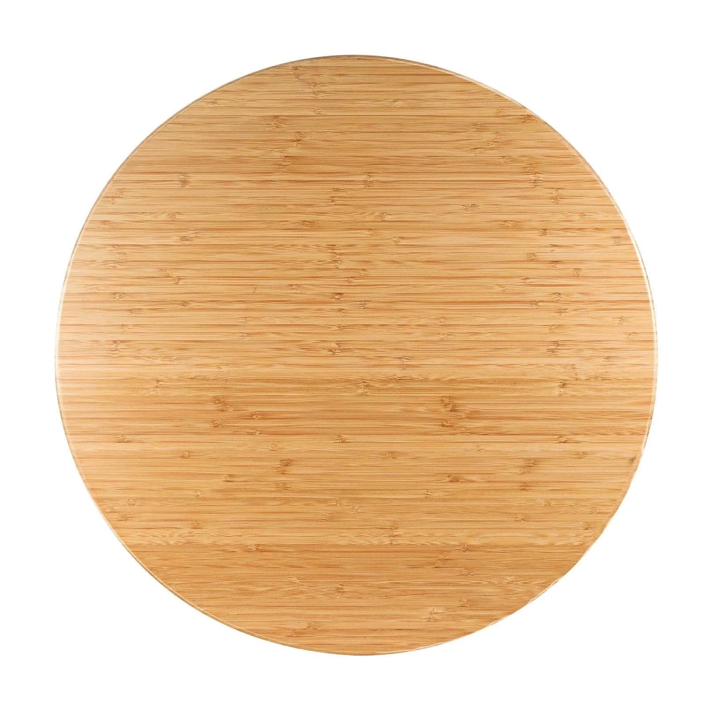 26 Inch Bamboo Large Lazy Susan for Dining Table, Natural Bamboo Turntable Top with Heavy Duty Metal Rotating Hardware, Smooth Stable Rotation for Serving Dishes, Cabinets, Appliances and Elegant Table Use