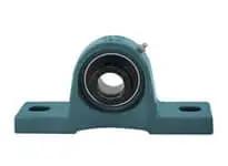 UGSAO310 50mm eccentric collar pillow block with sealed ball insert, heavy duty cast iron SAO310 housing, front view