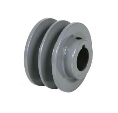 2AK34 3/4" Bore Solid Sheave Pulley - 3.4" OD , 2-Groove Hex set screws for V-belts 4L, 3L 2AK34-3/4" (OD 3.4"- ID 3/4")