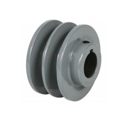 2AK41 1" Bore Solid Sheave Pulley - 3.95" OD Double Groove Pulley 2AK41 for V-belts size 4L, A, AX, 2AK41 (OD 4" - ID : 1")