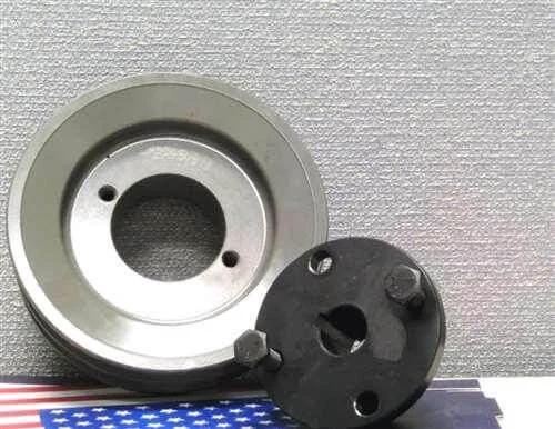 2AK46H 3/4" Bore Solid Sheave Pulley - 4.6" OD Double Groove Pulley 2AK46H for V-belts 4L, A, AX, 2AK46H 3/4" (OD 4.6"- H :ID 3/4")