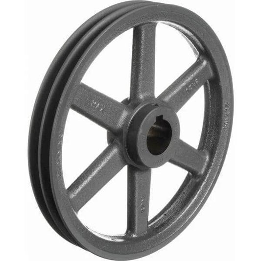 2BK105 1" Bore Sheave Pulley - 10.25" OD , Hex set screws 2-Groove for V-belts 5L, 2BK105-1"inch