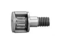 Side view of Miniature Metric Cam Follower CFS6V Single Bearing Full Complement High-Carbon Steel Shielded Hex Head M6x1 Stud 12mm Roller.