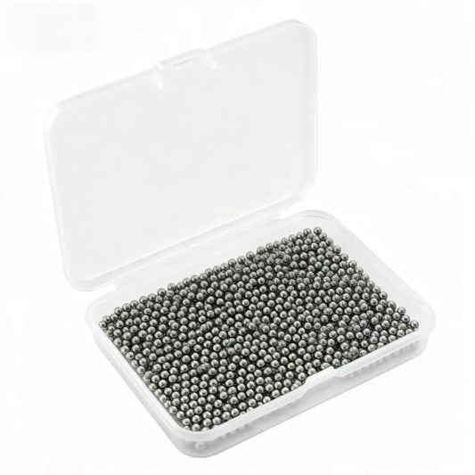 2mm Stainless Steel Precision Balls Set, 1500 Pcs of 304 Grade Bearing Balls for Models, Bearings, and Crafts in clear box