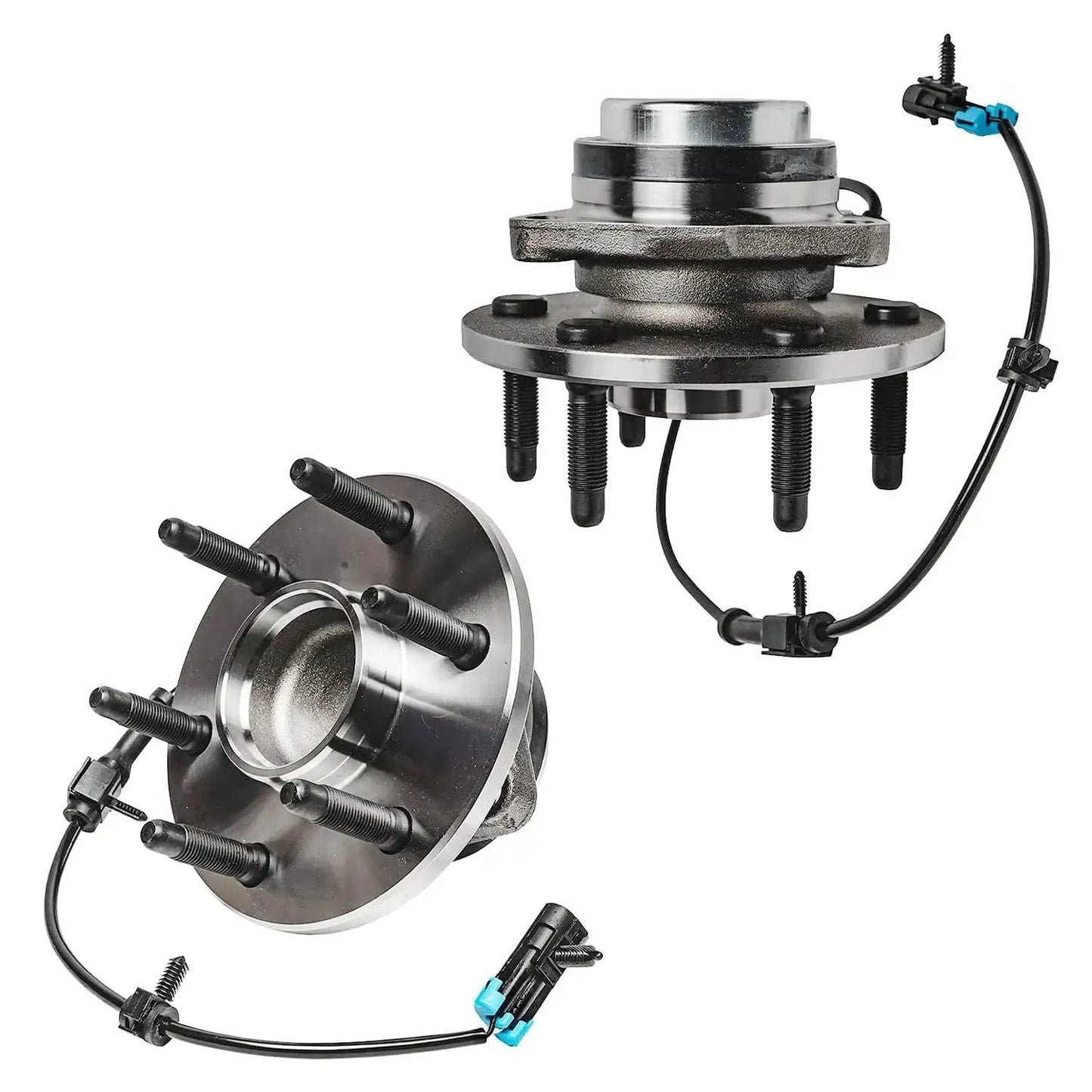 Pair 2WD Front Wheel Bearing Hub Assembly For 99-06 Chevy Silverado 1500 Sierra 1500 And 00-06 Suburban 1500 Tahoe Yukon, GMC Yukon XL 1500 And 02-06 Cadillac Escalade With ABS 6 Lug