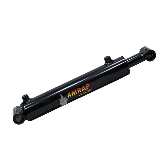 2 Inch Bore X 16 Inch Stroke Double Acting Welded Cross Tube Hydraulic Cylinder SAE 6 Ports 3500 PSI