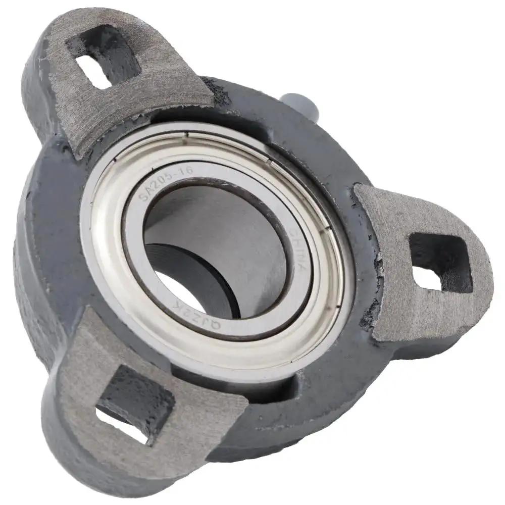 3 Bolt Flange-Mount Ball Bearing Unit With Insert Bearing SA205-16 In Cast Iron Housing TRD205 For Heavy Duty Machinery