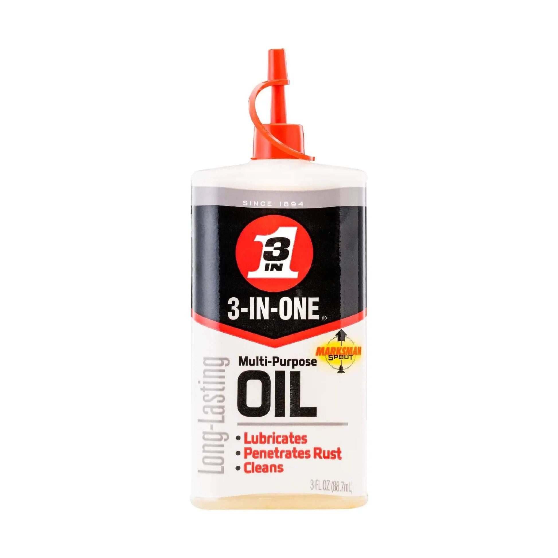 Multi Purpose Oil 3 In One For Lubrication And Cleaning, Rust Protection And Precise Application With No Overspray, 3 Oz Drip Oil bottle