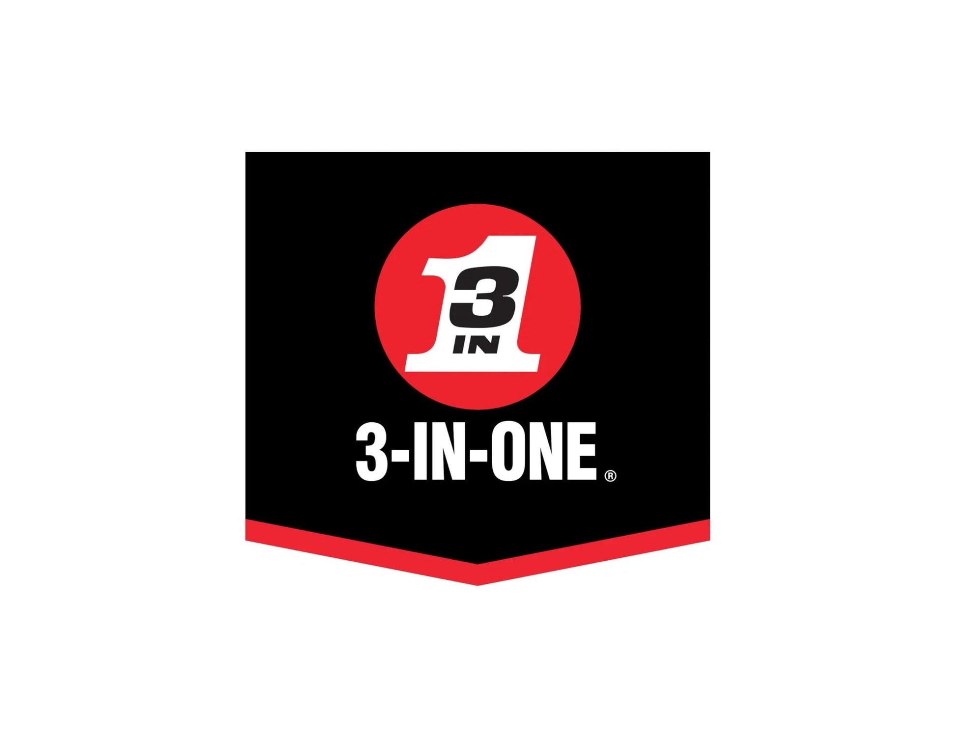 3-IN-ONE logo with red and black design, featuring the number 3 in a circle