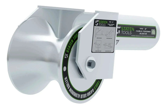 3 Inch Feeding Sheave For Greenlee Tuggers 640 6801 6001 And More, Aluminum Bearing Spin System with chrome finish