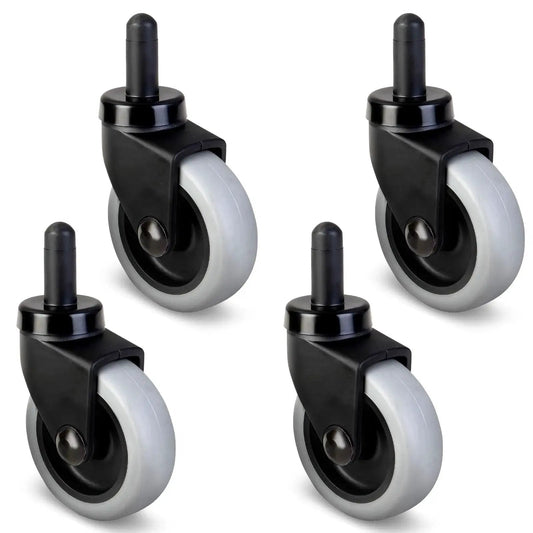 3 Inch Mop Bucket Casters Replacement Set Of 4 Non Marking TPR Caster Wheels With Grip Ring Stem Fits WaveBrake