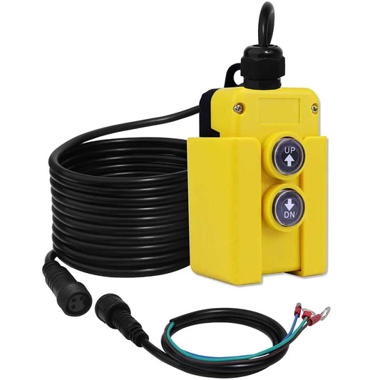 3 Wire Dump Trailer Remote Control Switch For 12V DC Hydraulic Pump Up Down Control Single Acting Trailer Controller Ideal For Truck Tipper Lift Gate Hoist Easy Install And Time Saving