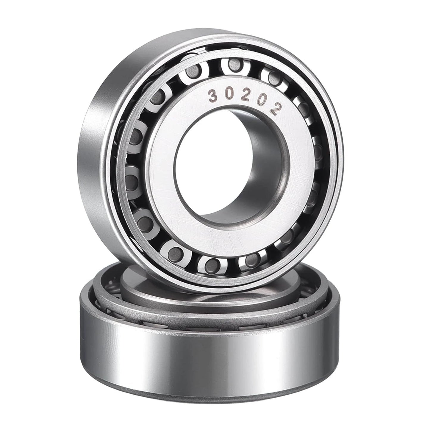 2 Pack 30202 Tapered Roller Bearing Cone and Cup Set, 15mm Bore 35mm OD 12mm Cup Width, Chrome Steel Wheel Bearings, ABEC-3